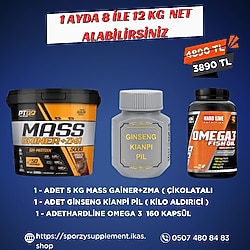 1 Ayda Net 8 İle 12 Kg Net Alabilirsiniz ( SIFIR ÜRÜNLER )