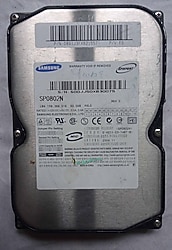 Yavaş Çalışan Samsung SP0802N 80 Gb Hard Disk Sorunlu Kart kafa Sağlam
