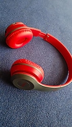 P47 Bluetooth Kulaklık 5.0 Kablosuz Bluetooth Kulaklık Başa Takılan Subwoofer Kulaklık