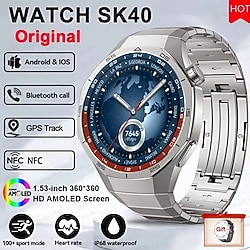 3 kordonlu akıllı saat kalobee sk40 gümüş