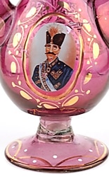 Cam Sirkelik1960-65 YILLARINDAN İran Şahı'nın Portresinin Yer Aldığı Cam Sirkelik