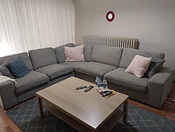 ikea marka kıvık model l koltuk