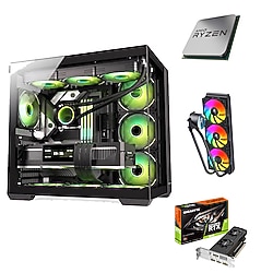 ZEİRON PRİME RYZEN 5 5500 32GB RAM 1TB M.2 SSD RTX3050 6GB EKRAN KARTI 7 FANLI AKVARYUM KASA SIVI SOĞUTMALI GAMİNG PC