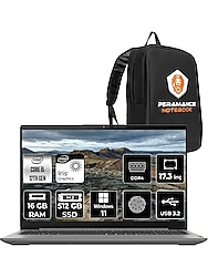 Lenovo Ideapad 3 17IAU7 Intel Core I5 1235U 16GB 512GB SSD 17.3" Fhd W11H Taşınabilir Bilgisayar