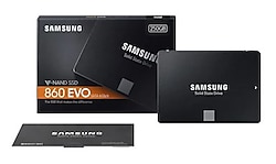 Samsung 860 EVO 250 GB SATA SSD (Sağlık 100 , Prof ürün , Sorunsuz , Performanslı , İkinci El)