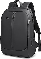 Dizüstü bilgisayar sırt çantası, 15,6 inç, su geçirmez, dizüstü bilgisayar çantası, erkek iş sırt çantası