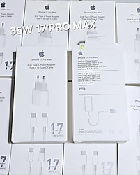35W iPhone iPad Orjinal YD 15-16-17 Type C Hızlı Şarj Aleti Seti "SIFIR ÜRÜN"