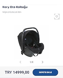 Chicco Kory i- Size oto koltuğu / puset