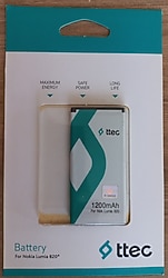 Nokia Lumia 820 pil SIFIR YENİ AMBALAJLI