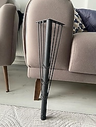 SİYAH SANDALYE AYAĞI METAL SAĞLAM KALIN