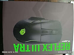 Monster Pusat Reflex Ultra Siyah RGB Şarjlı Optik Kablosuz Oyuncu Mouse