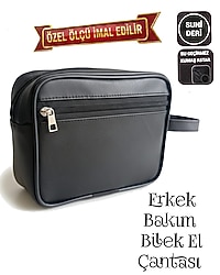 SEVBAGS ERKEK BAKIM BİLEK EL ÇANTASI SUNİ DERİ