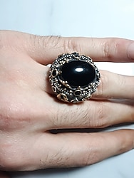 925 Ayar Ağır Gümüş Erkek Yüzük