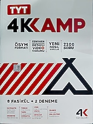 4K YAYINLARI, TYT 4 KAMP 8 FASİKÜL + 2 DENEME