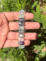 Doğal Florit Taşı Rolex Bileklik