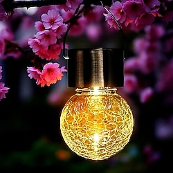 KIRIK CAM TASARIMLI GÜNEŞ ENERJİLİ KAMP LAMBASI