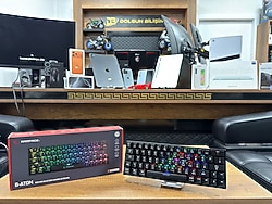 Rampage ATOM Siyah Type-C RGB Backlight Blue Switch Mekanik Klavye (İKİNCİ EL)