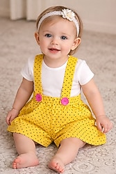 2 yaş kız bebek şort salopet