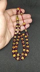 Sıfır Ürün Sıkma Kehribar Tesbih