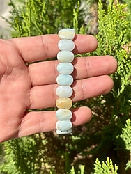 Doğal Amazonit Taşı Rolex Bileklik