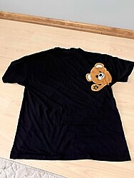 Tişört Erkek Sırt Peluş Ayıcık Baskılı