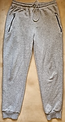 TRENDYOL MAN Gri Erkek Regular Fit Fermuar Cepli Eşofman Altı