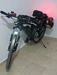 Bisiklet hibrit elektrikli ve benzinli