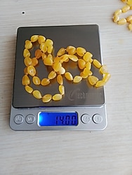 kehribar kolye 60 cm 14 gram Litvanya kehribar