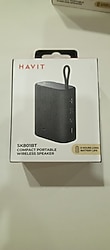 Havit SK801BT Kablosuz TaşınabilirHavit SK801BT, 6 saat pil ömrü olan siyah kompakt taşınabilir kablosuz hoparlör