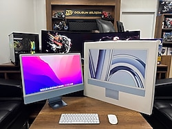 Apple iMac M3 8GB 256GB 24" Mavi MQRQ3TU/A All In One Bilgisayar (İKİNCİ EL)