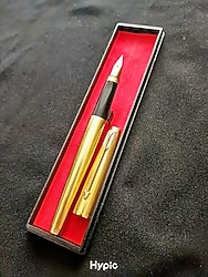 Parker 75 Altın Kaplama Dolma Kalem - Koleksiyonluk, 18K Altın Uç