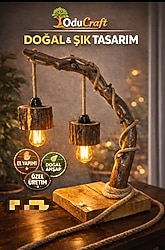 EL YAPIMI ÖZEL TASARIM ABAJUR LAMBADER