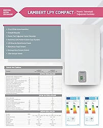 Lambert LPY Compact 24 kW Yoğuşmalı Kombi