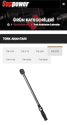 Sappover tork anahtarı 50-350NM
