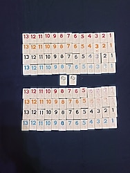 Okey taşı - beyaz renk plastik