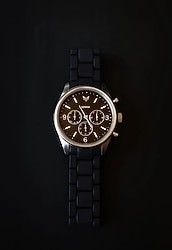 Siyah Klasik Erkek/Kadın Kol Saati