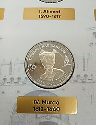 PARA, OSMANLI PADİŞAHLARI SERİSİ 1 TL METAL PARA 10-18 ARASI 251