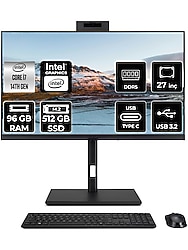 Acer Veriton 4000 Intel Core I7 14700 96GB 512GB SSD 27" Fhd Fdos All In One Bilgisayar