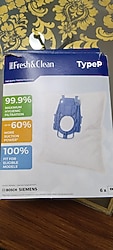 Fresh&Clean TypeP vakum torbsı