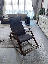Ahşap sallanan sandalye