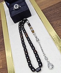 nakkaşlı püsküllü sıkma ve Yüzük Seti