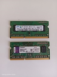 2 adet 2 GB, DDR3, 1333 Mhz, Notebook Ram