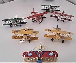 7 ADET METAL MODEL UÇAKLAR