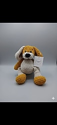 El Örgüsü Amigurumi Sevimli Köpek - 30 cm Yumuşak Dokulu