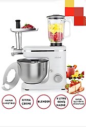 Riomi hamur yoğurma makinesi 6 lt, kıyma Makinesi ve Blender 3in 1