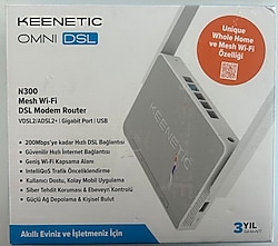Keenetic Omni Dsl KN-2012-01TR 4 Port 300 Mpbs VDSL2 Modem
