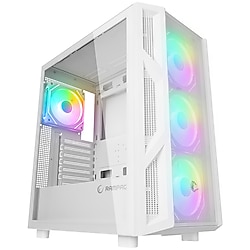 Rampage HUMBLE Mesh 650W 80 Plus Bronze Beyaz Temperli Camlı 4x12cm RGB Fan ATX Mid-T Gaming Oyuncu Kasası