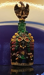 El Yapımı Figürlerden Oluşan Dekoratif Meksika Şişesi