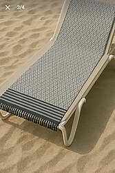 Plaj havlusu siyah beyaz 100x180