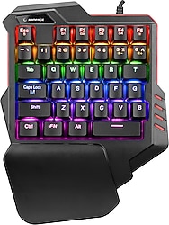 Rampage Miracle K1 Blue Switch Kablolu Mekanik Oyuncu Klavyesi OUTLET